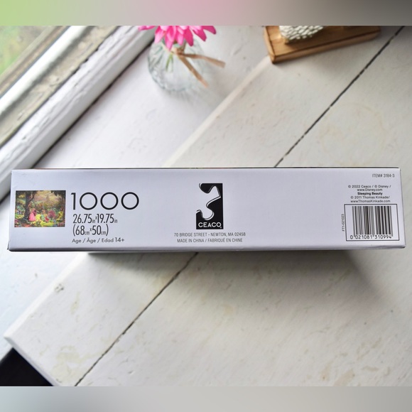 NEW Disney Thomas Kinkade Studios 1000pc Puzzle Sleeping Beauty Art Collectible - Picture 8 of 13